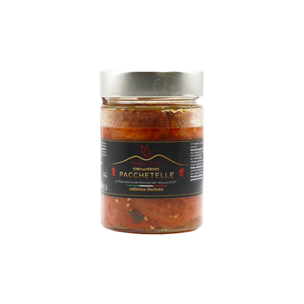 Pacchetelle di pomodorino del piennolo del vesuvio dop 300 grammi